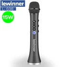 Lewinner L-698 беспроводной микрофон для караоке, Bluetooth-динамик 2 в 1, портативный проигрыватель KTV для iOSAndroid