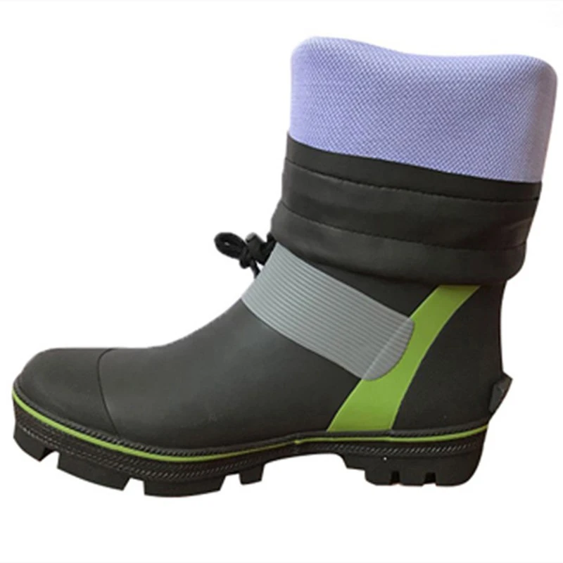 Outdoor Waterproof Fishing Shoes Rain Boots Men Women High Tube Non-slip Wearproof Wading Shoe Autumn Winter Warm | Спорт и