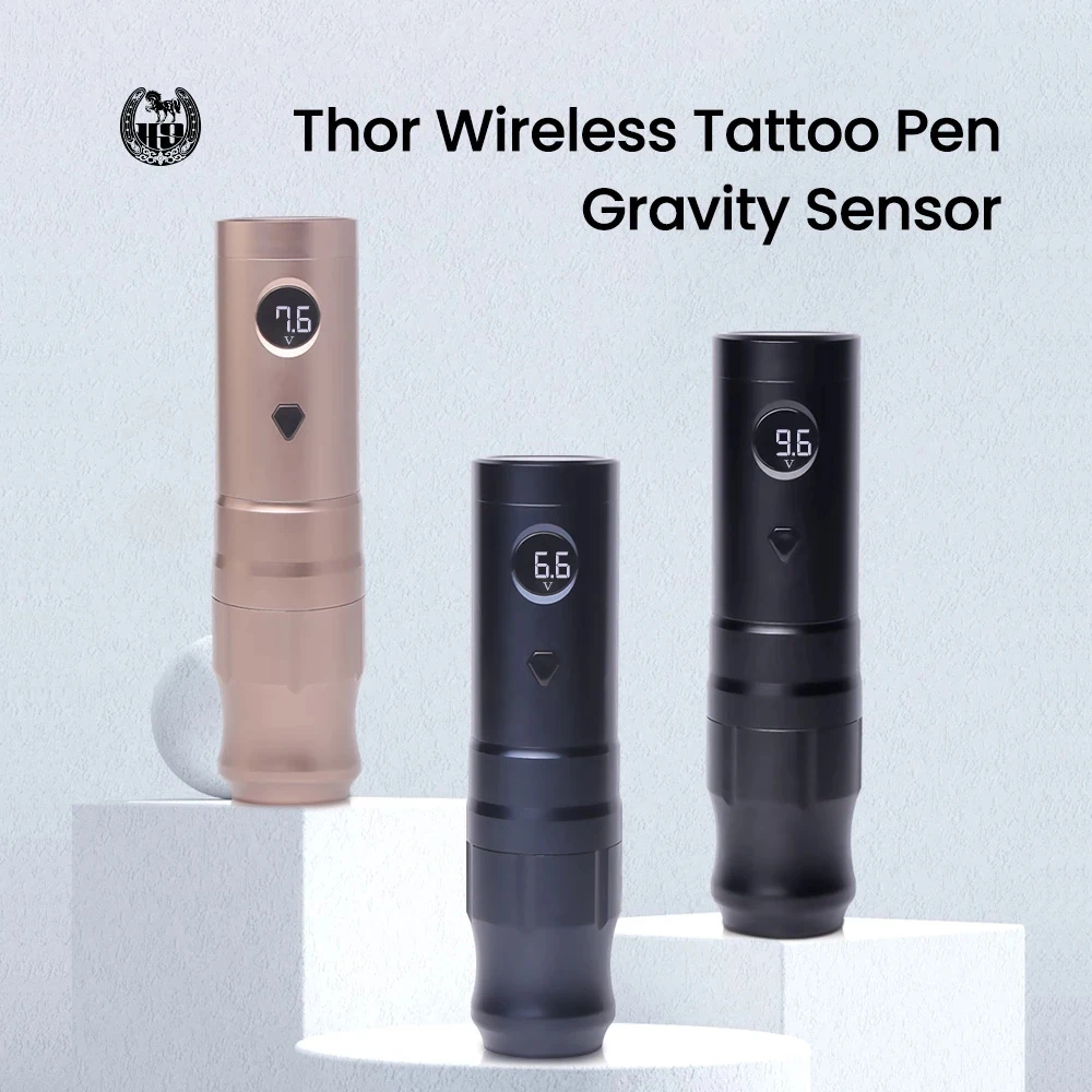 Wireless Tattoo Pen Machine Powerful Coreless DC Motor Fast Charging 1200 mAh Lithium Battery for Artist Body