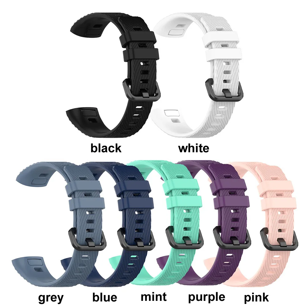 

1PC Sports Wristband Bracelet Strap Soft Silicone Watch Band for Huawei Band 3 / 3 Pro Replacement Smart Bracelet Accessory