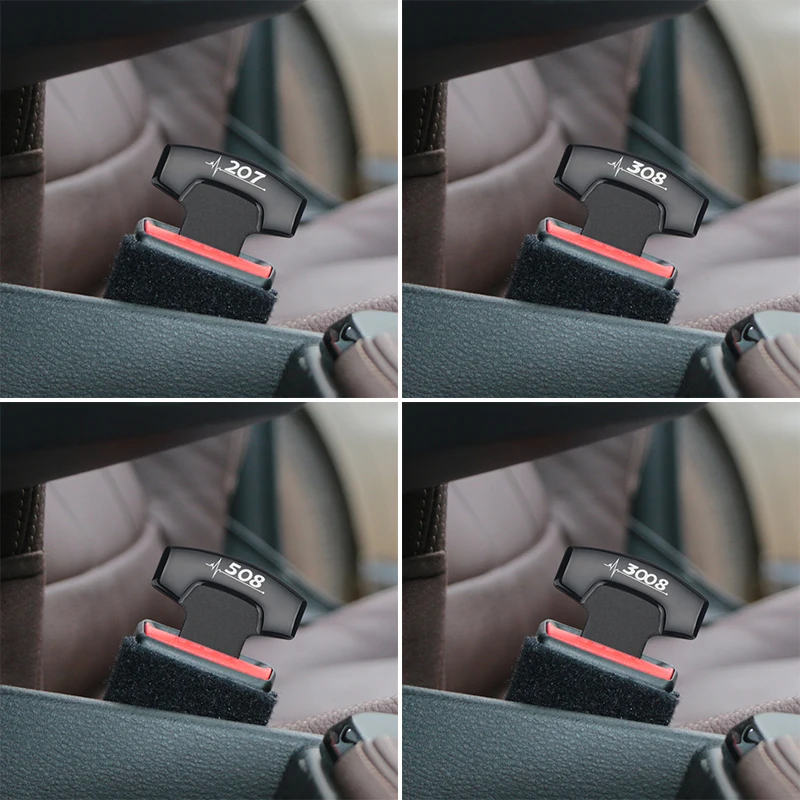 1 шт. пряжки для ремня безопасности пояс Peugeot 206 207 208 306 307 308 407 408 508 2008 3008