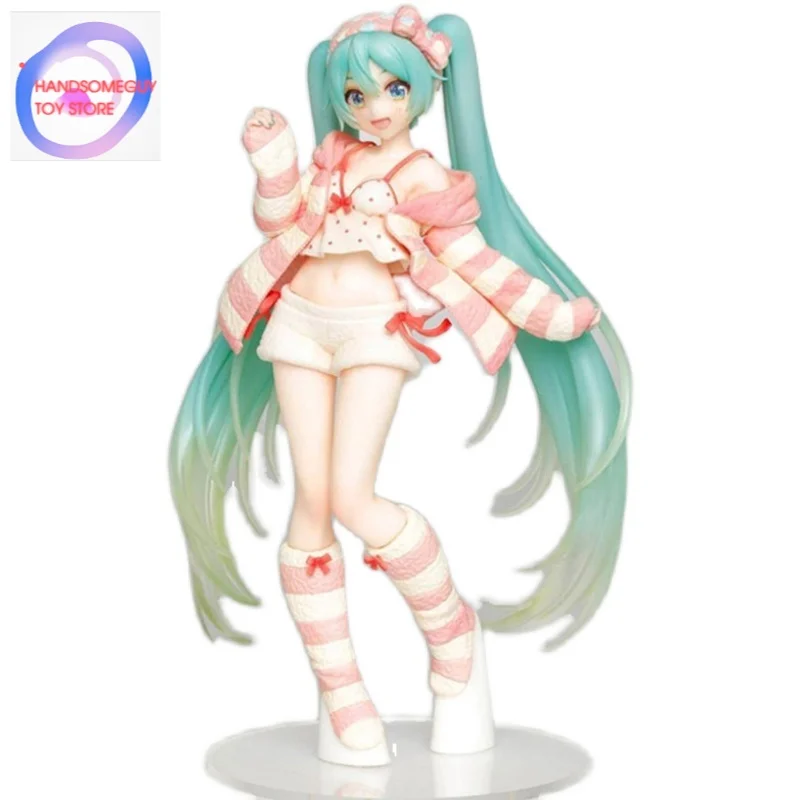 

Original Taito 2020 MIKU Room Wear Ver Figure PVC Model Doll Colletible Toys