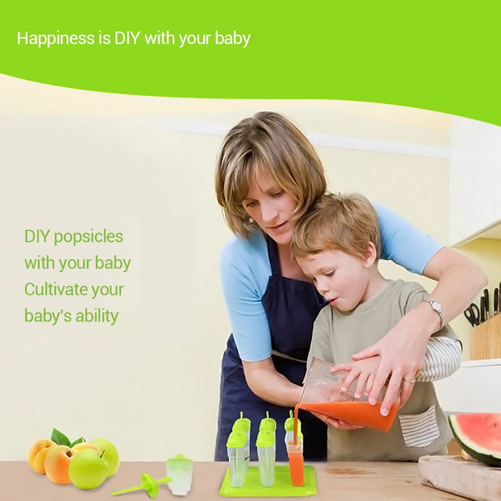 2 шт. пластиковые формы для мороженого и многоразовые сделай сам выпечки кухонные