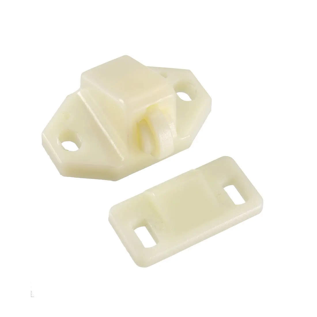 

uxcell Furniture Cabinet Closet Door Roller Catch with ABS Roller Beige 20Pcs