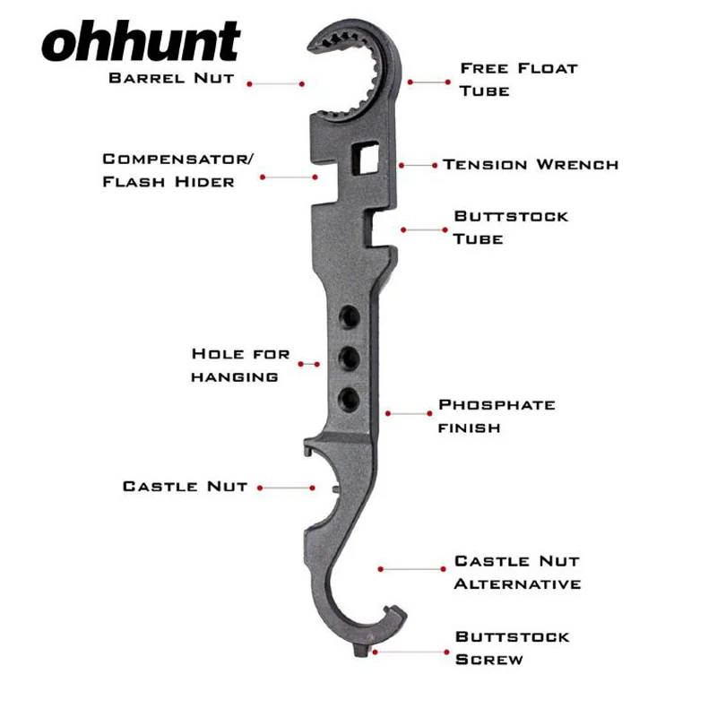 Набор гаечных ключей AR15 инструмент для накладки на вспышку|Аксессуары