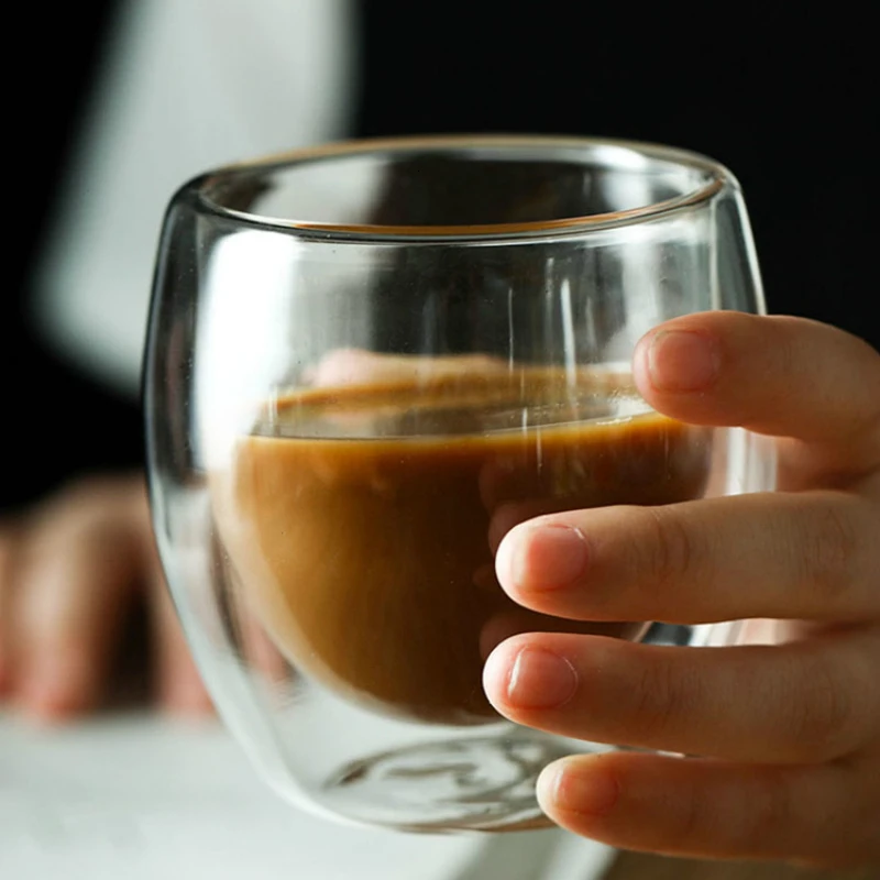 Bodum дизайн два слоя стекла es капучино кофе Пивная Кружка Стекло смузи мороженое чай сок Кола холодный лимон чашка для питья воды