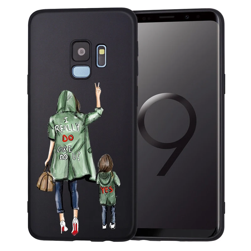 

Phone Case Girl Super Mom Baby Dad For Samsung Galaxy A7 2018 A10 A20 A40 A50 A60 A70 A6 A8 A5 A9 Note 8 10 M10 M60 M20 M30 Etui