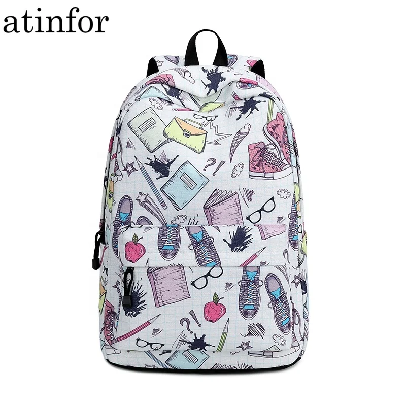 Atinfor бренда Оптовая Продажа Милая женская тенденции моды рюкзак школьный с