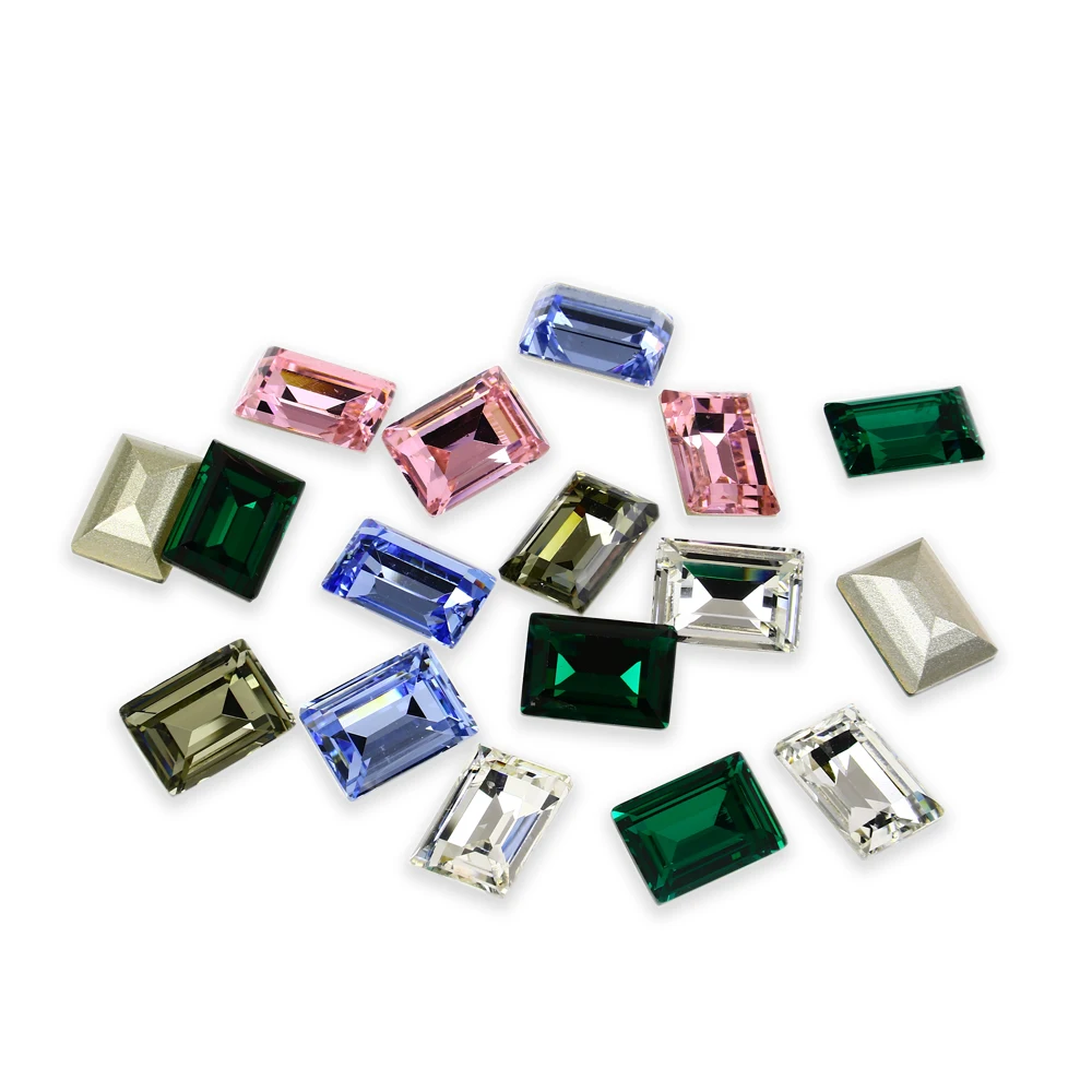 Стразы для дизайна ногтей прямоугольные заостренные блестки бриллианты