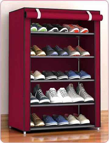 

6 tier non woven fabric shoes storage rack cabinet