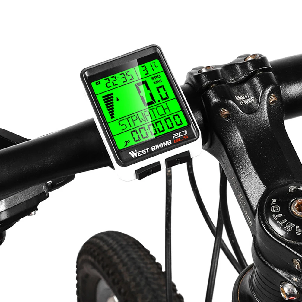 

Водонепроницаемый велосипедный компьютер беспроводной и проводной MTB велосипедный одометр секундомер Спидометр светодиодсветодиодный ци...