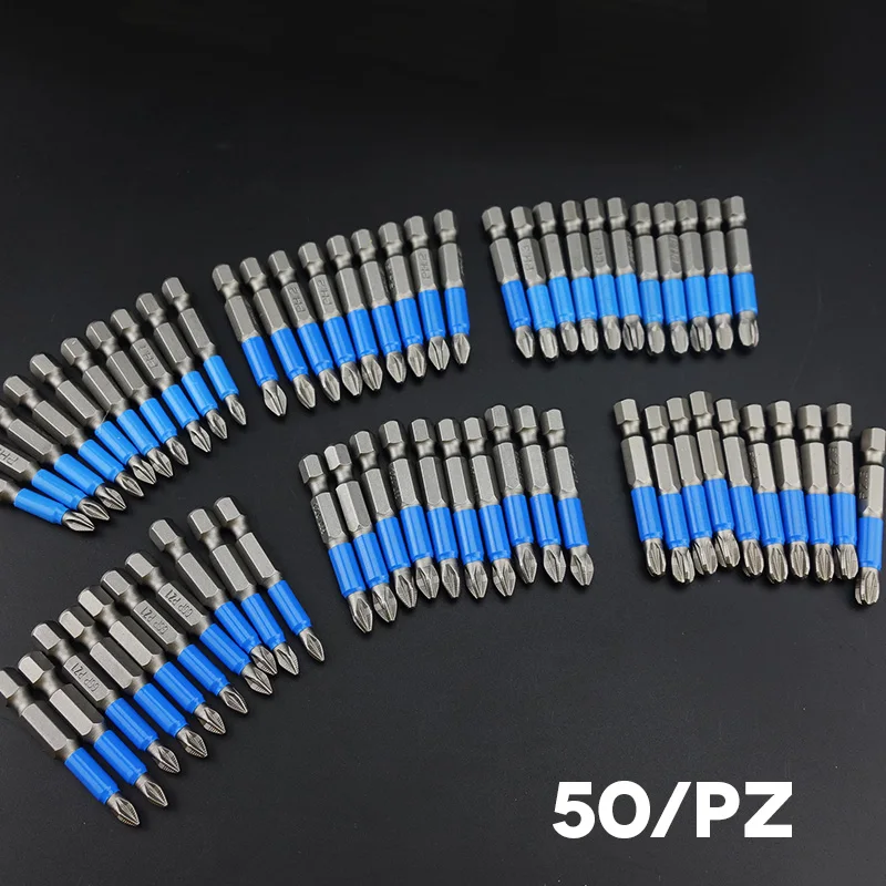 10 шт. Нескользящие Биты для отвертки Gcr15 PH1/PH2/PH3 50 мм|Отвертка| |