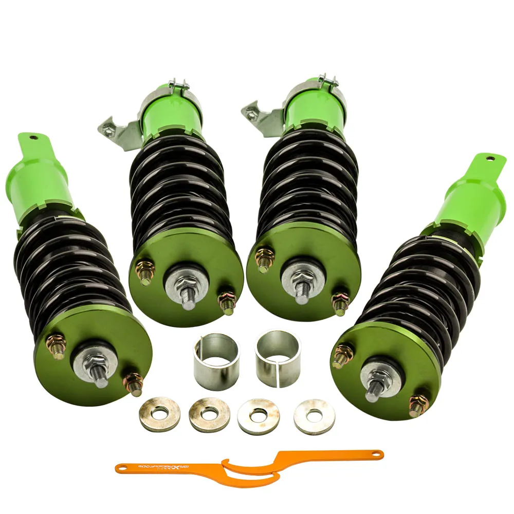 Наборы для понижения Coilover Honda Civic EK EJ 96-00 зеленая подвеска с регулируемой высотой