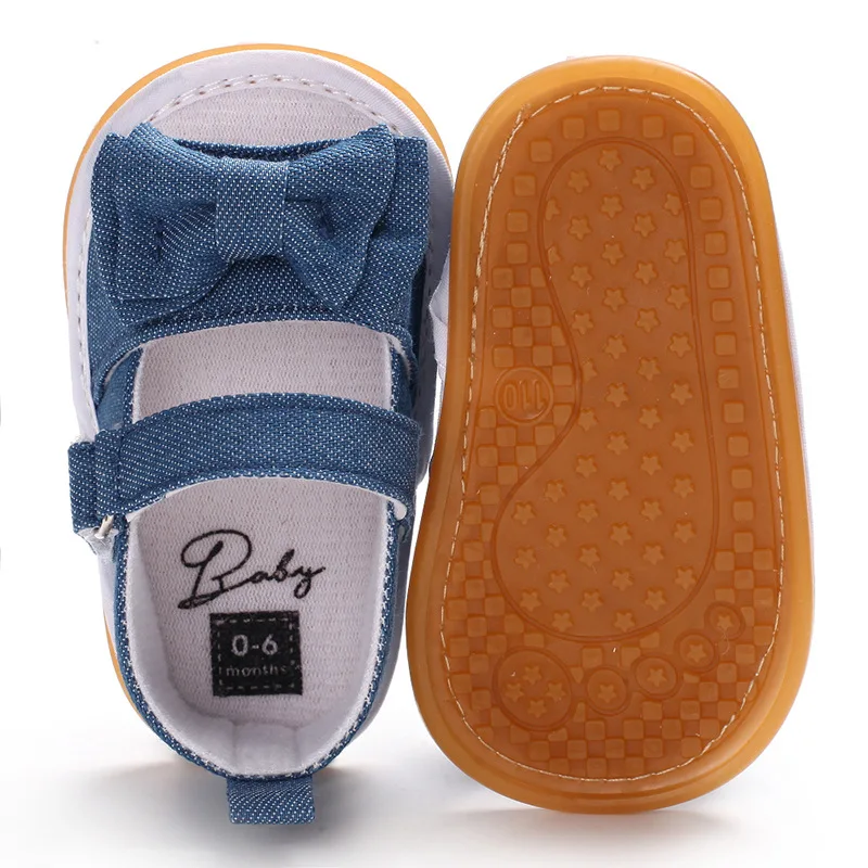 Новые брендовые Детские летние сандалии с мягкой подошвой бантиком для