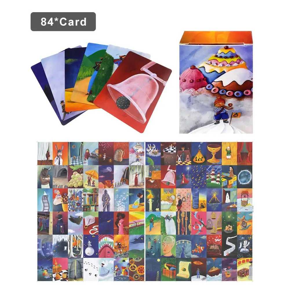 84 шт. DIXIT Quest карточная настольная игра карточные настольные карты для семейных и