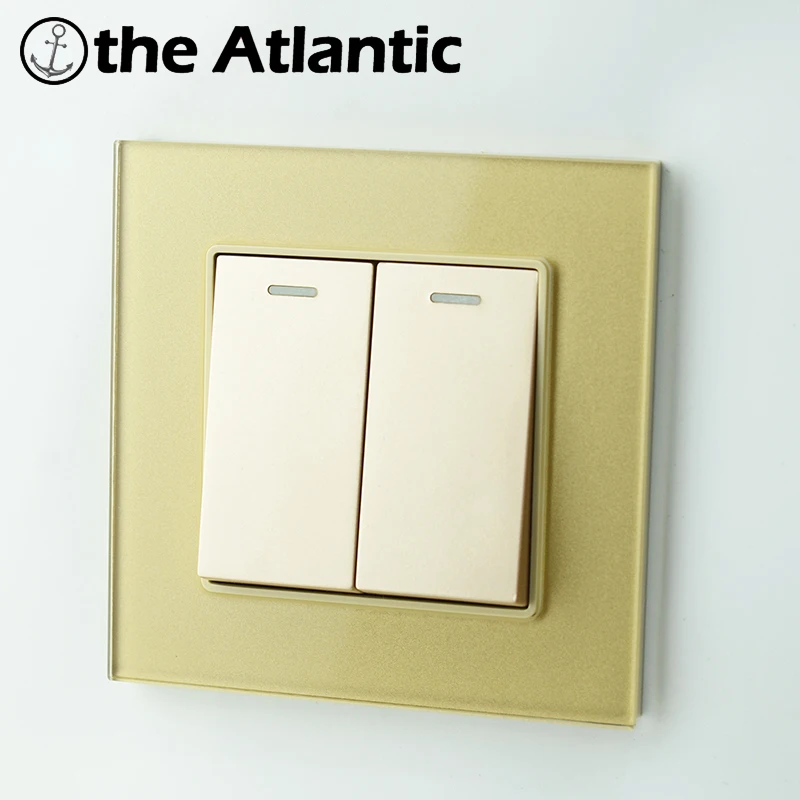 Atlectric 1 2 3 4 банда настенный выключатель кнопка выключателя света ЕС FR франч разъем