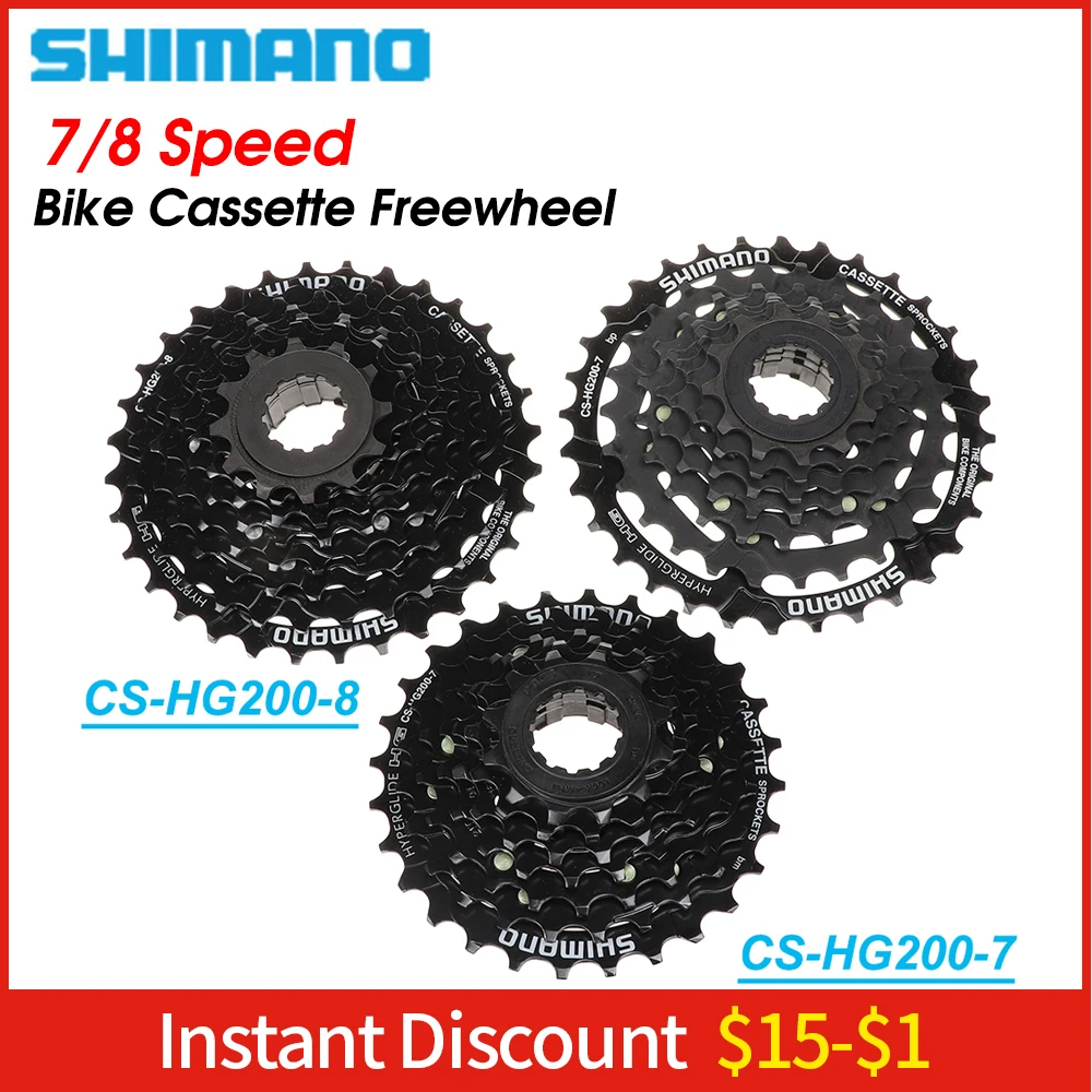Запчасти для передачи велосипеда SHIMANO MTB CS HG200 7/8 кассеты 12 14 16 18 21 24 28 32t 7S/8S