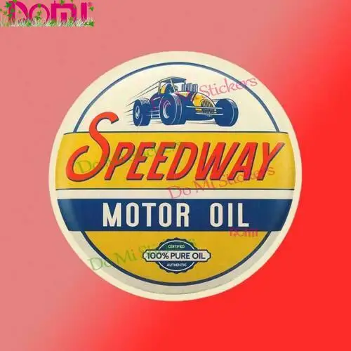 

Speedway Motor Oil Vintage Vinyl Decal Sticker Car Truck Race Car Garage Man Bumper Helmet Cover Scratches Waterproof PVC
