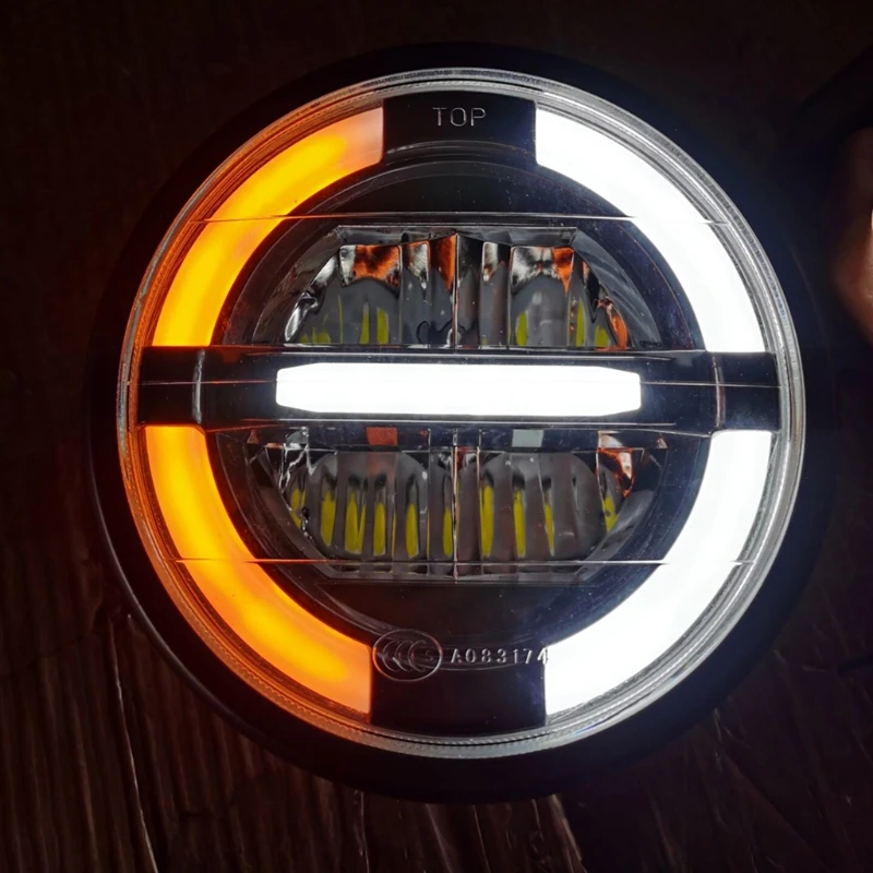 

Universal Cafe Racer Vintage Motorcycle LED Head lamp Headlamp Motorcycle Headlight Turn Signal Light LED Daytime Light