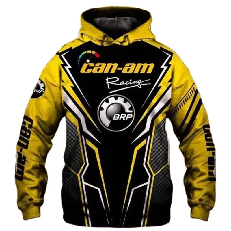 

New Men's Fashion Black Gear 3D Hoodie Outdoor Racing Sportswear