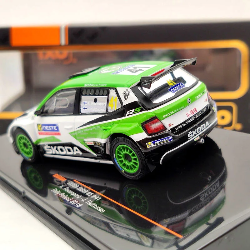 IXO 1:43 для Skoda Fabia R5 #41 Rally Finland 2018 RAC684 литая под давлением модель автомобиля