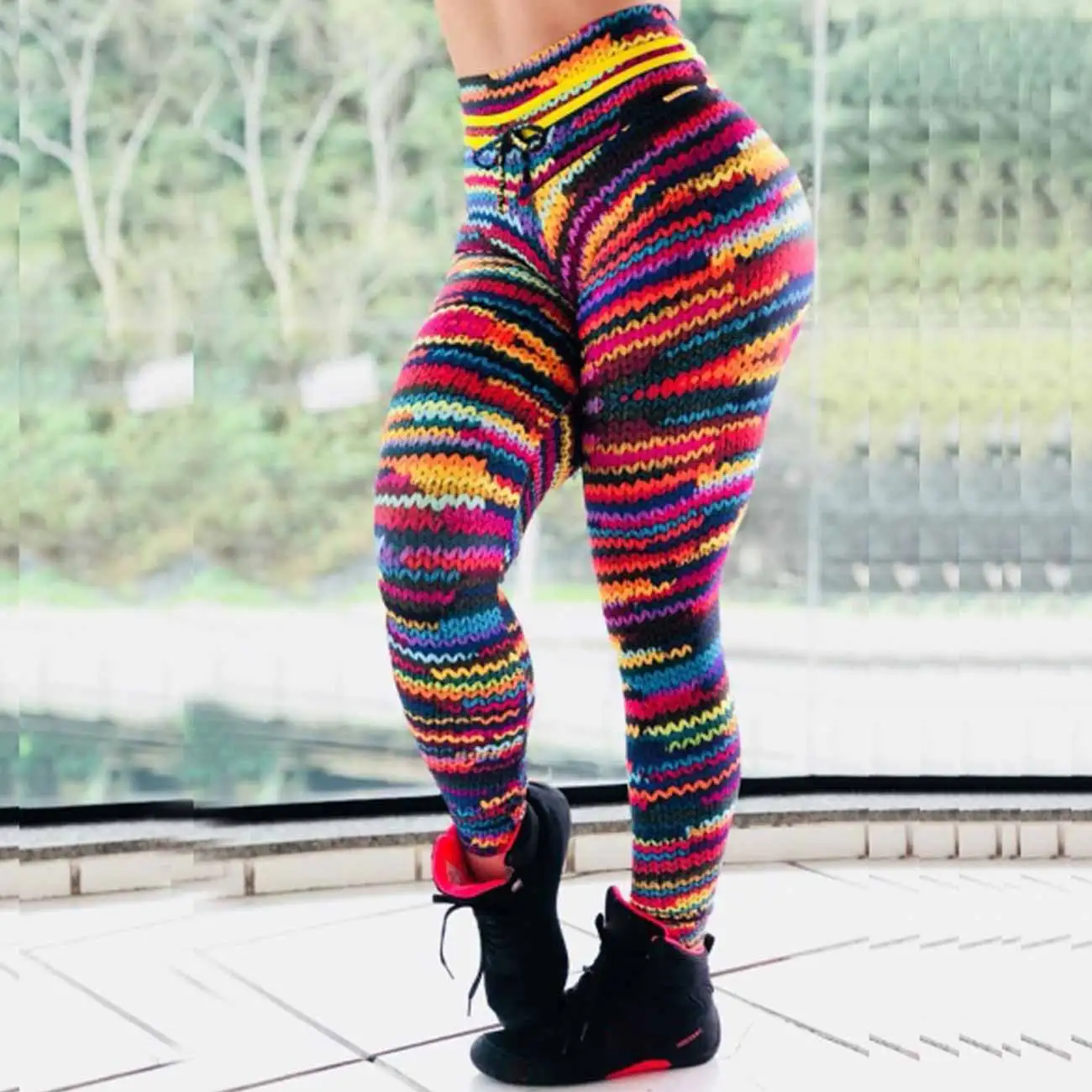 

Women High Waist Women High Waist Yoga Fitness Leggings Running Gym Stretch Sports Pants Trousers Dry Fit Sport Pants