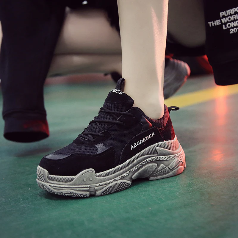 Женские кроссовки сезон весна осень 2019 сетчатые дышащие увеличивающие рост