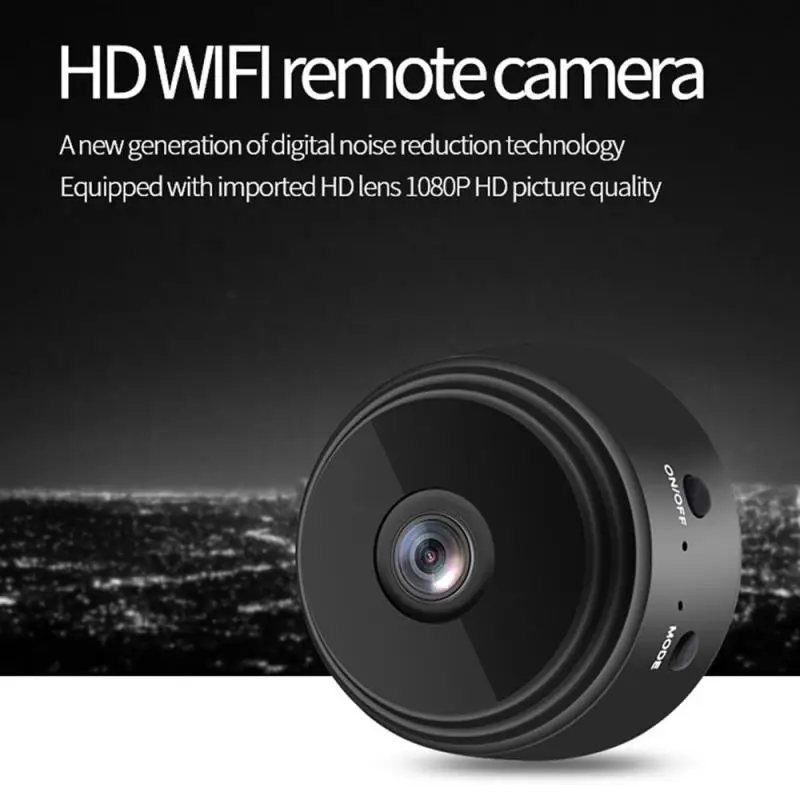 Мини камера 1080P A9 Беспроводная с поддержкой Wi Fi и функцией ночной