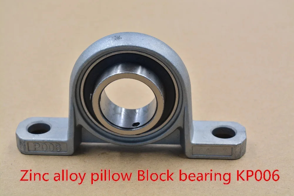 

LINK CNC 30mm KP006 kirksite bearing insert shaft support spherical roller zinc alloy pillow block housing 1pcs