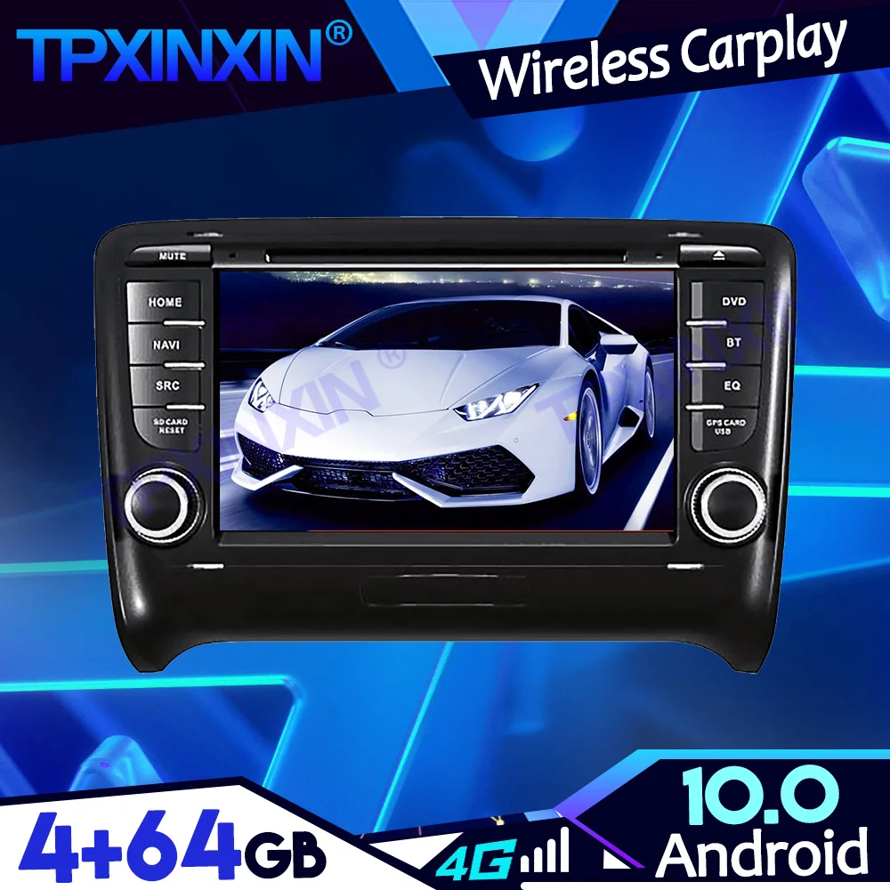 Android 10 0 PX6 4-64G для AUDI TT 2006-2012 DSP лента перекодировщик цифровой плеер головное