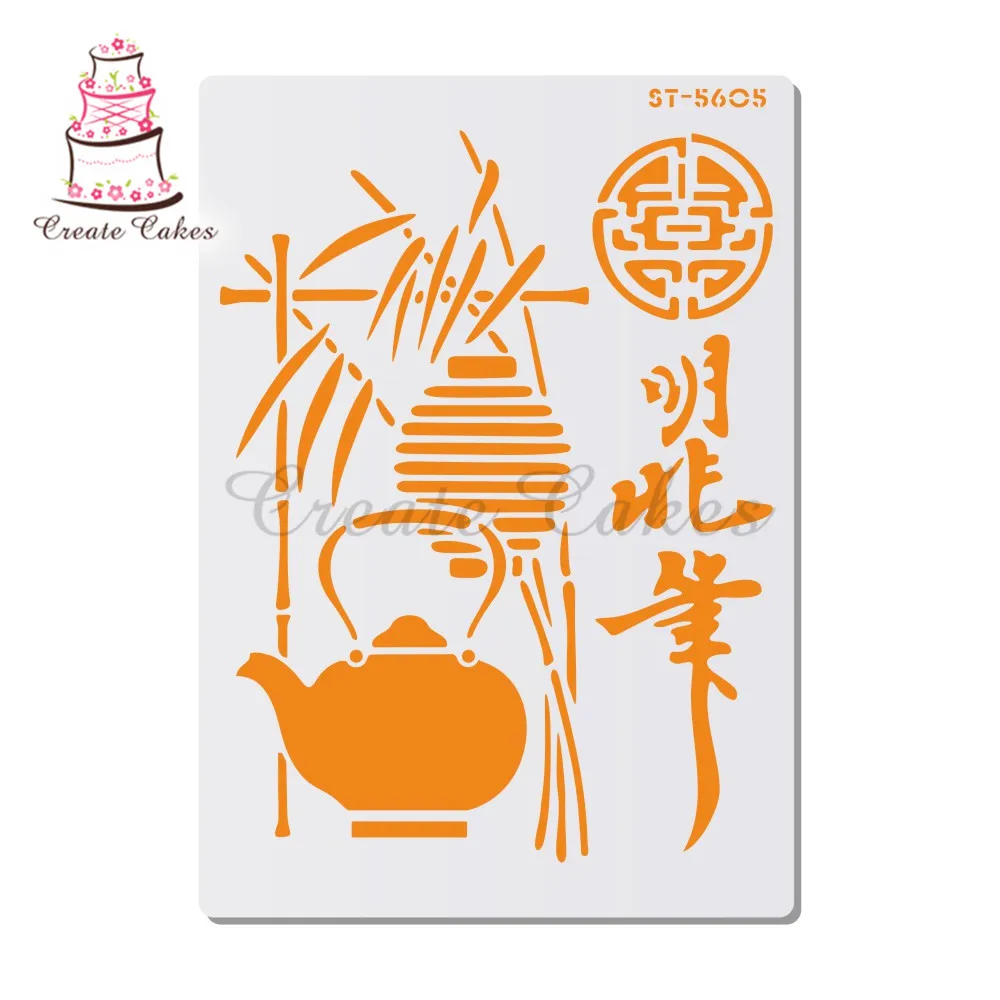 Китайский стиль трафарет для стен картина штамп скрапбукинга альбом