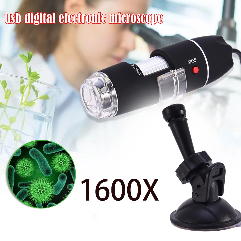 1600X Microscope 2 IN 1 USB Digital Electronic microscopio Detection for Win 10/ 8/ 7/ XP/ Mac Samrt Phone Tools Microscoop | Инструменты