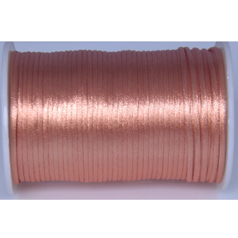 10 ярдов телесного цвета 2 мм погремушка сатиновый шнур макраме бисероплетение
