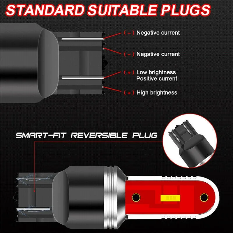 

Parking Bulb Reverse Light Shockproof Tail 1600Lm Turn Signal Universal 66mm