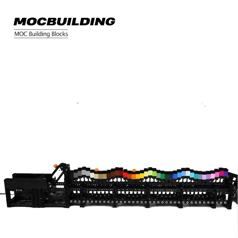 

Rainbow Wave GBC Building Block Creative MOC Children's Gift Toys Rainbow Mocha Education Model Science Educational Gift Boy Gir