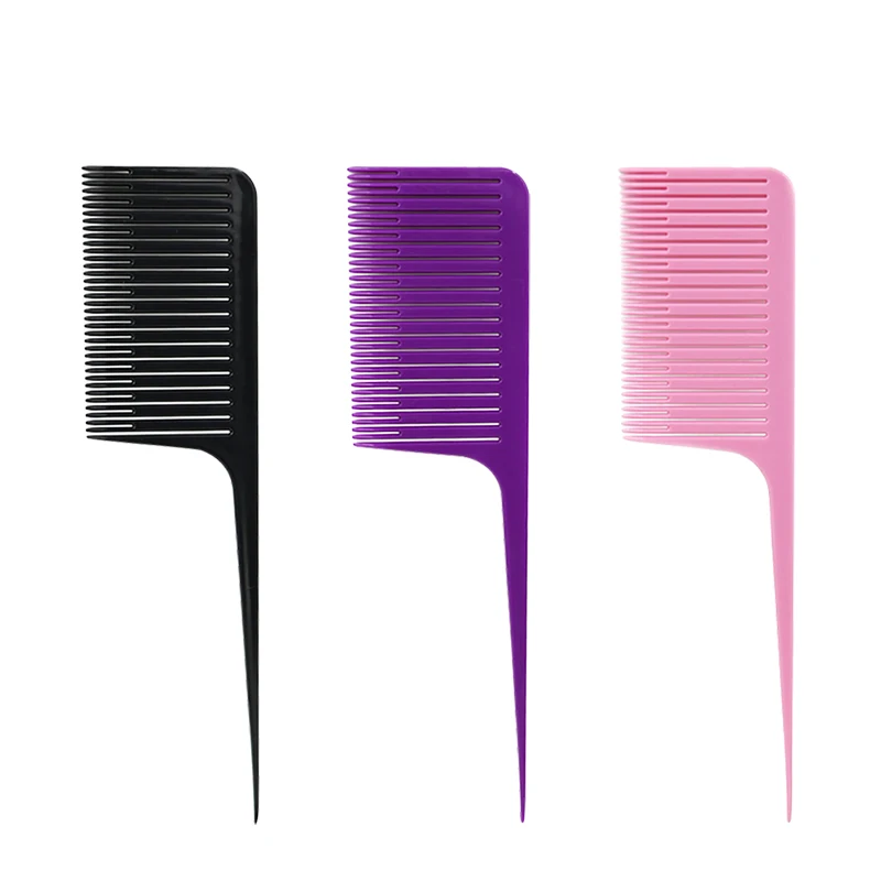 

1pc Hair Comb ABS Weaving Highlighting Foiling Hair Comb for Salon Dyeing Tail Combs Brush Separate Parting for Hair Accessories