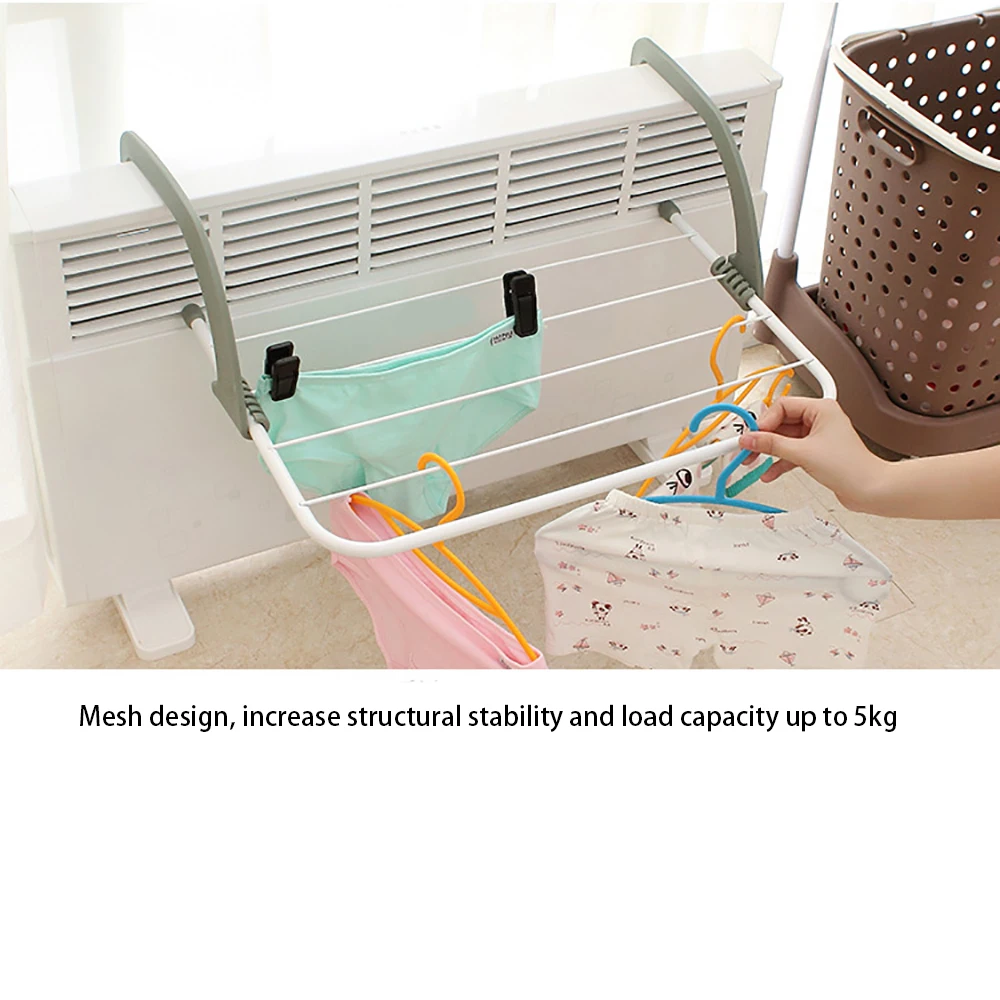 1pc Stainless Steel Drying Shoe Rack Portable Multi-function Window Laundry Balcony Towel Clothes Diaper Dryer Storage Rack