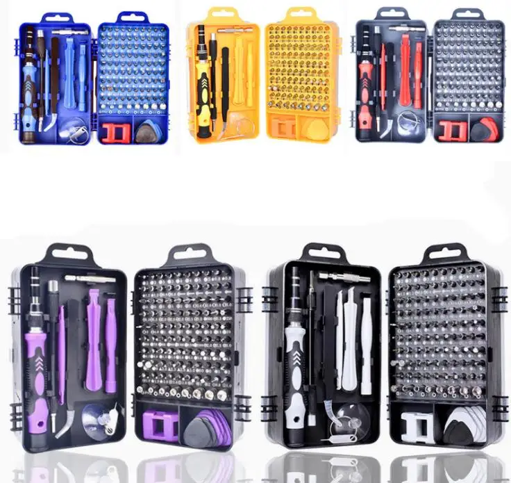 

Mini Precision Screwdriver Set 115 In 1 Repair Tools Screw Driver Bit Set With Carry Case mobile phones repair kit Hand Tools
