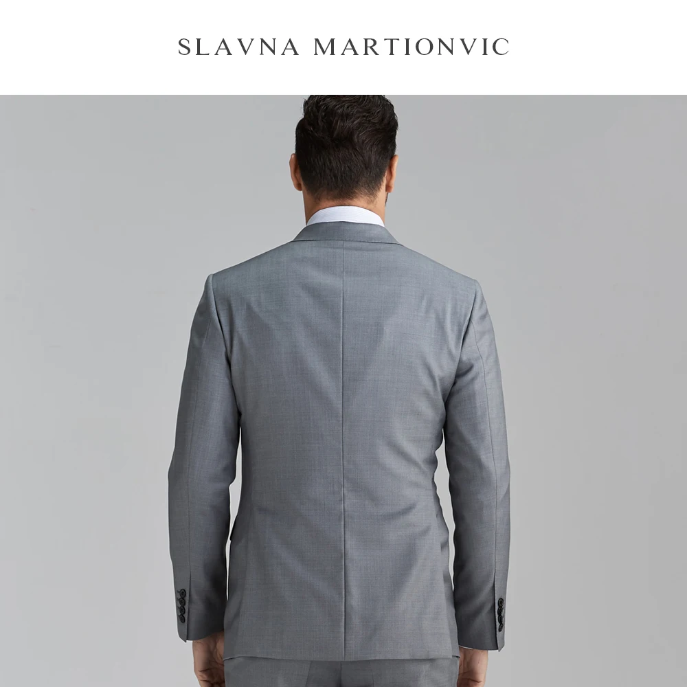 Славна мартиновая чистая шерсть красивый костюм мужской деловой Свадьба жениха