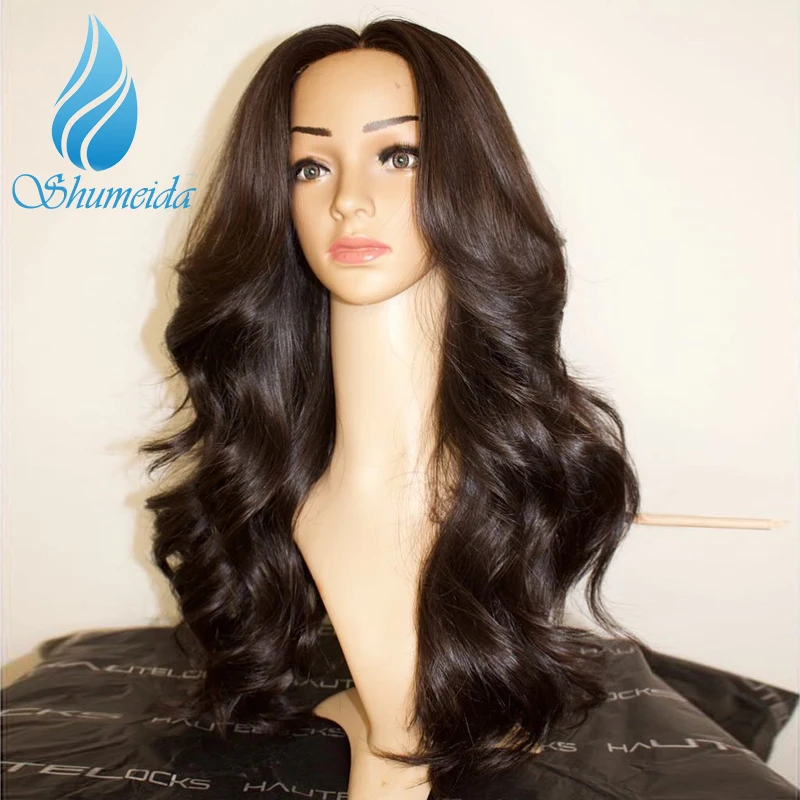 Накладные человеческие волосы SMD 13*6 парик из натуральных бразильских волос Реми