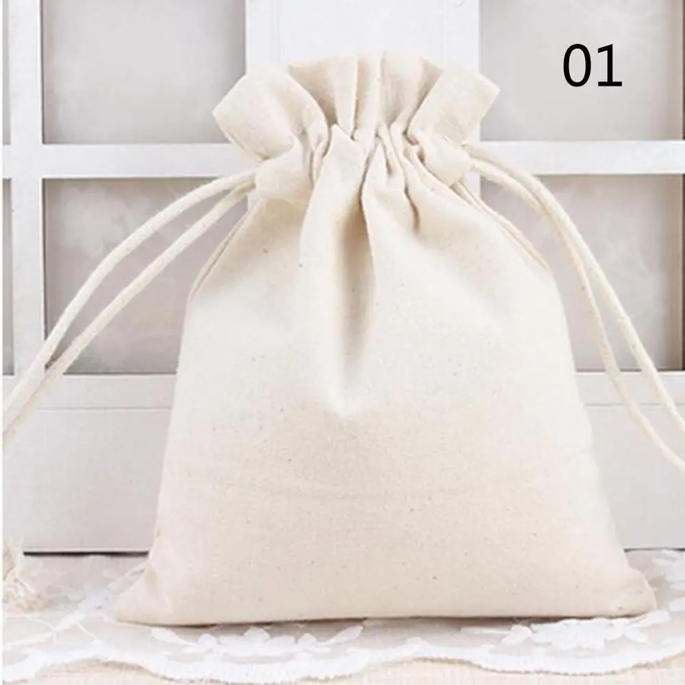 1 шт. хлопок на завязках льняные тканевые мешочки для пыли натуральные из