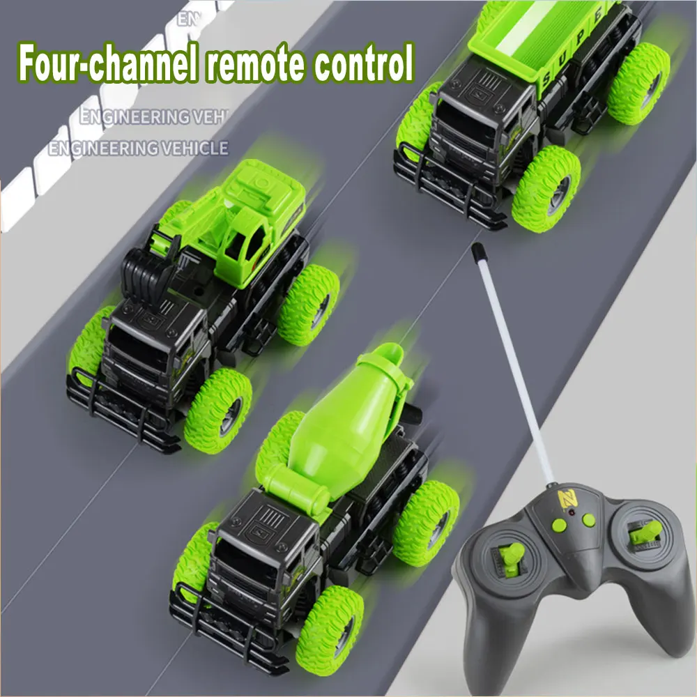 

RC Electric Engineering Cars Kids Excavator Multifunction Mini Remote Control Toy for Kid Christmas Gift