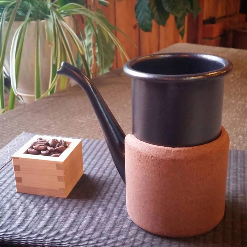 400 мл Корк Кофе горшок Нержавеющая сталь ручной капельная Кофеварка стройные