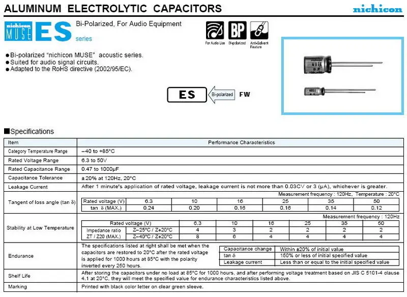 2 шт. Nichicon MUSE ES BP 330 мкФ 6 3 v 3300mfd аудио конденсатор|Индукторы| |