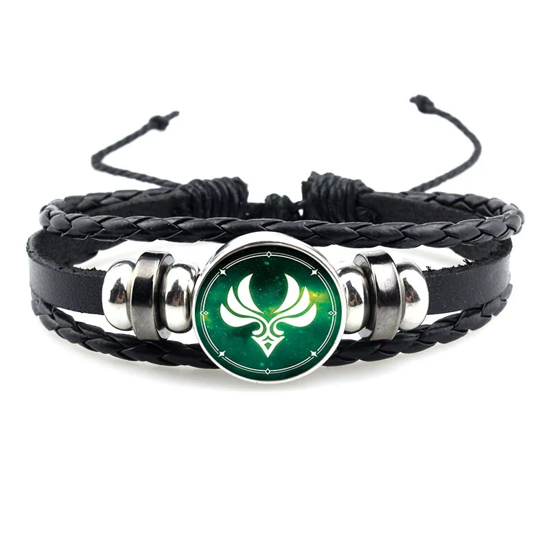 Игровые костюмы для косплея Genshin реквизит глаз Бога Огонь скала ледяной элемент