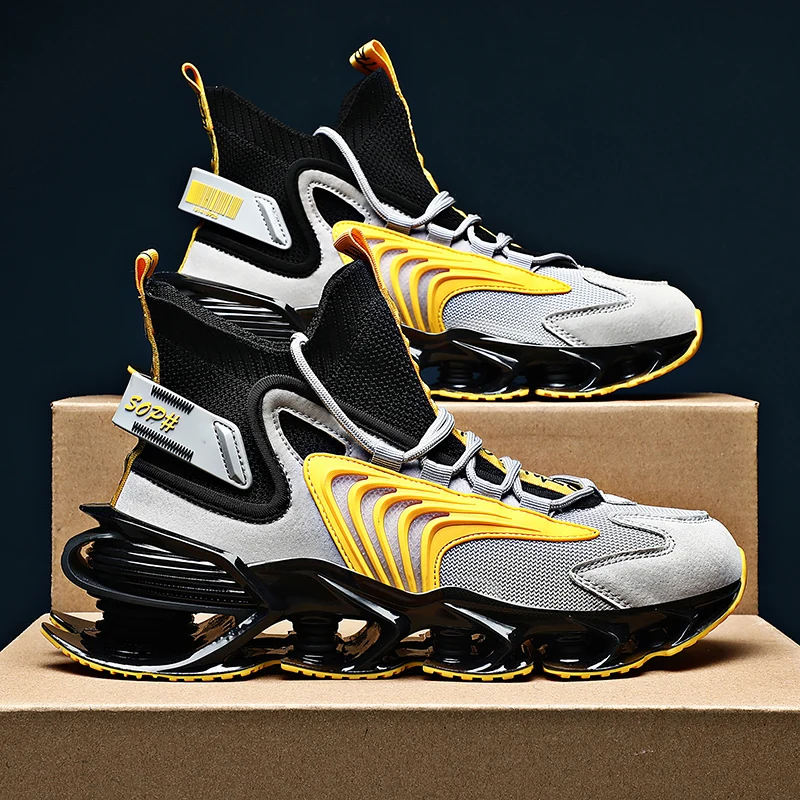 

Basketball shoes, sports shoes, men's breathable high-rise running men's leisure shock absorption, summer breathable new 2021