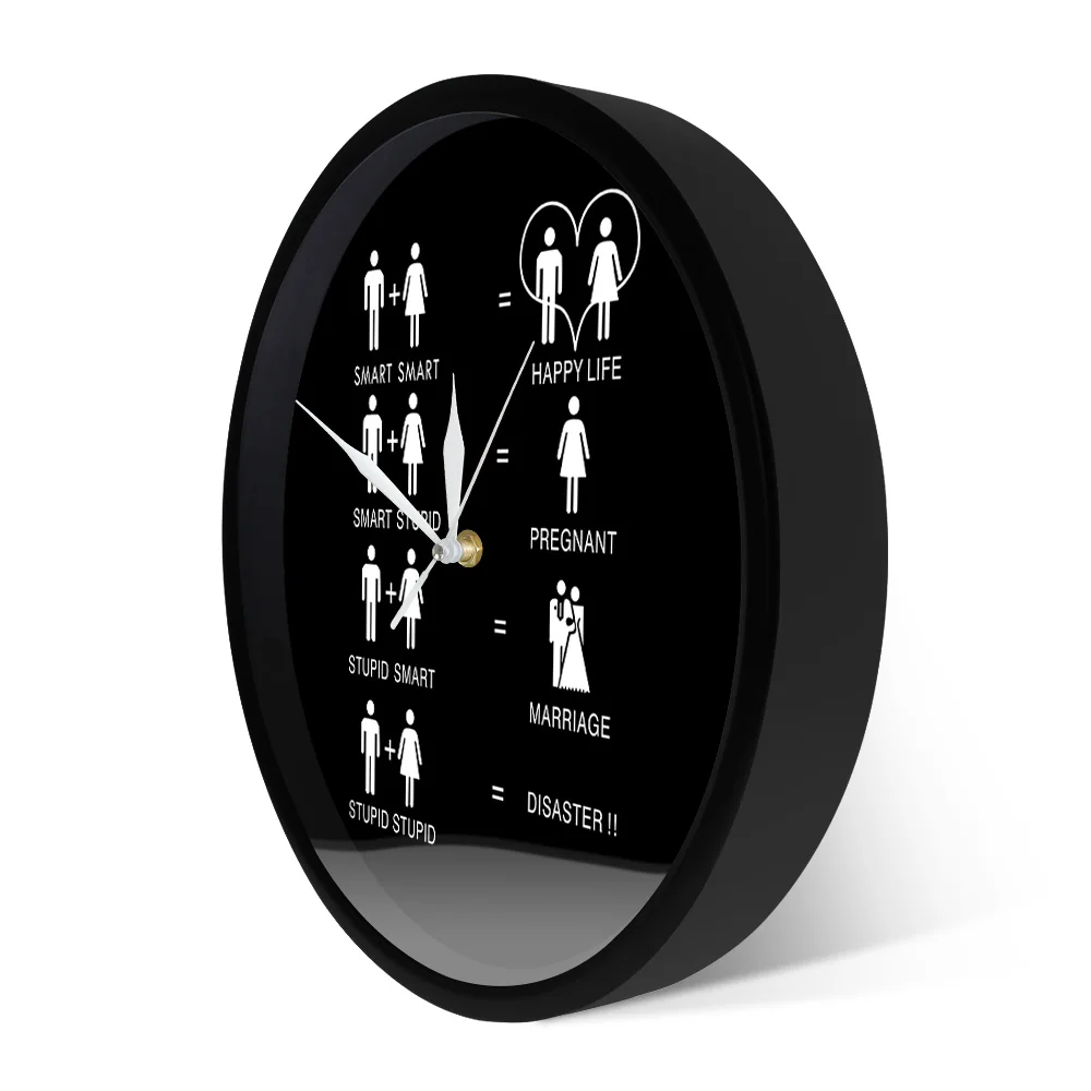 Декоративные настенные часы кончик свидания Настенный декор с мантрой плохой