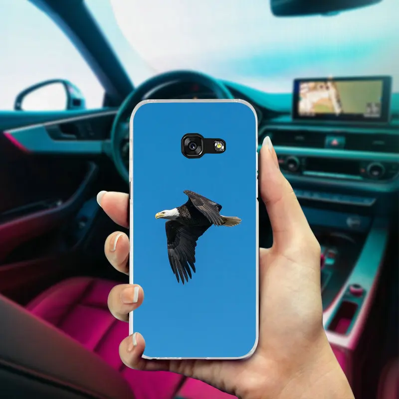 For Samsung Galaxy J1 J2 J3 J5 J7 A3 A5 A7 2016 2017 Coque Bags Soft Silicone TPU Cell Phone Cases Hot Sale Bald Eagle In Flight | Мобильные