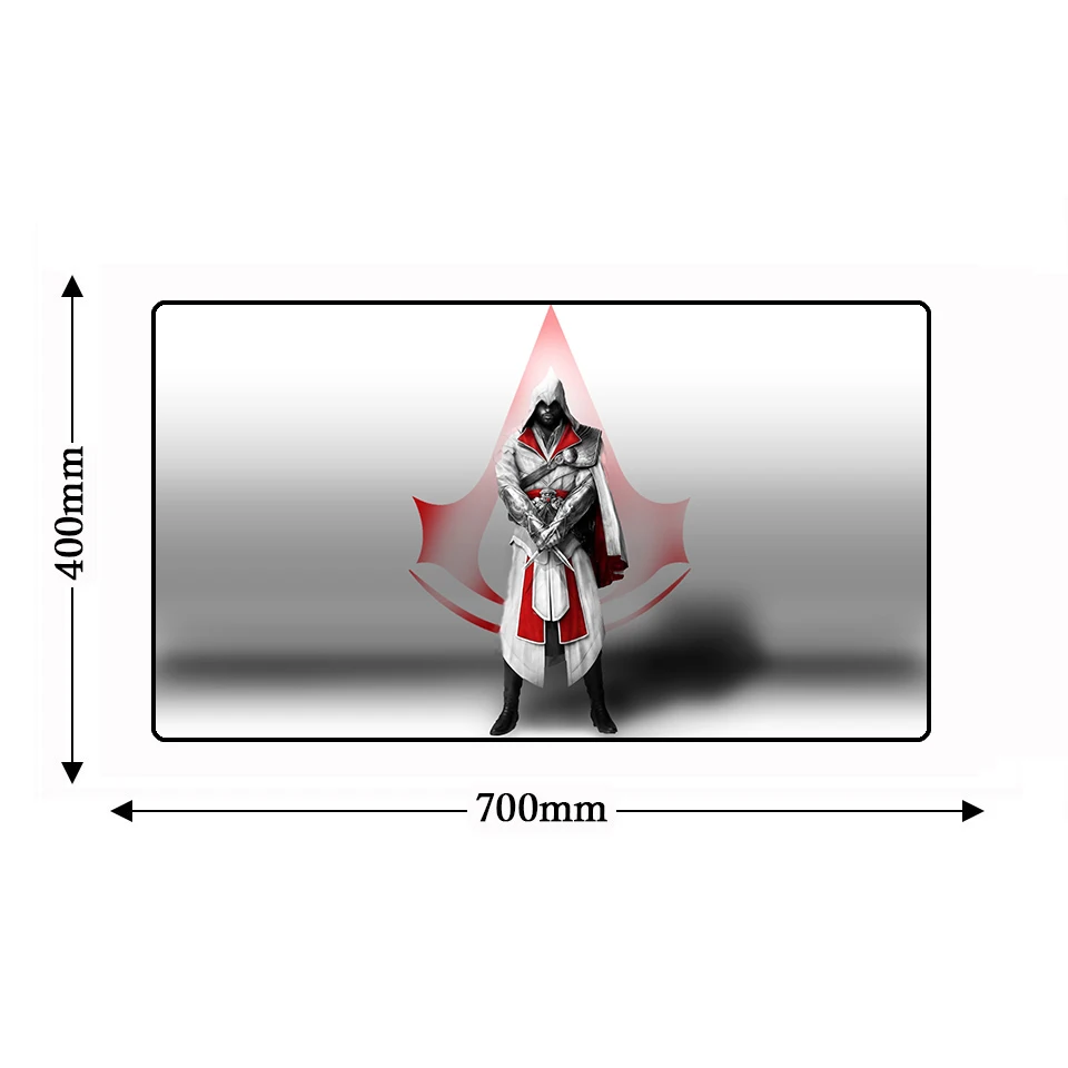 Lockedge натуральный каучук противоскользящий игровой коврик для мыши Assassins Creed