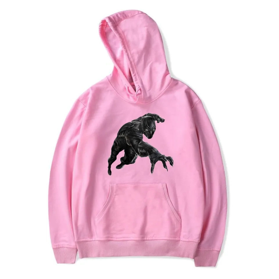 

2020 Chadwick Boseman Men Women Fleece Hoodies Sweatshirt Casual Printed Loose Tops Warm Pullovers Letter Pattern Autumn Winter